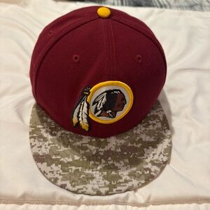 Rare Authentic NFL Washington Redskins New Era 59FIFTY Fitted Hat Maroon Camo